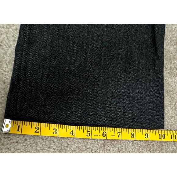 Anna Thomas Italy Pants Gray Wool Blend Stretch Fit Tapered Leg Women’s Size 10 - Picture 9 of 9